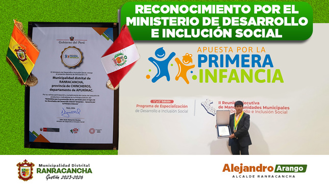 Estos logros caracteriza ser una gestión con sensibilidad que se preocupa por la primera infancia, la niñez, adolescencia y juventud.
