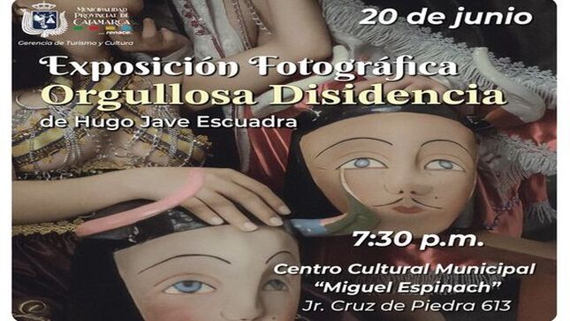 del fotógrafo Hugo Jave Escuadra. 🕢 La cita es este 20 de junio a las 7:30 p.m. en el 📍 Centro Cultural Municipal "Miguel Espinach".