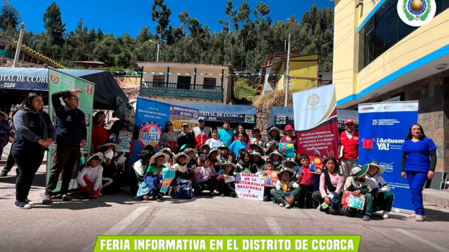 Feria Informativa en el distrito de Ccorca