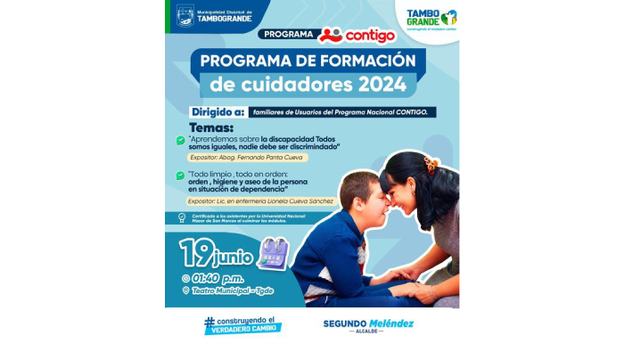 PROGRAMA DE FORMACIÓN DE CUIDADORES 2024 PROGRAMA CONTIGO