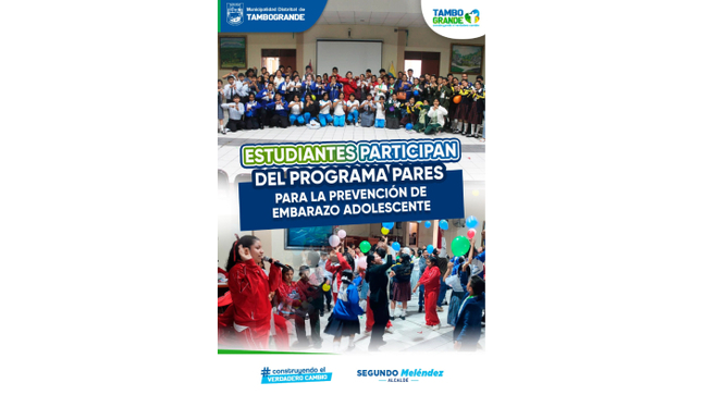 𝗘𝗦𝗧𝗨𝗗𝗜𝗔𝗡𝗧𝗘𝗦 𝗣𝗔𝗥𝗧𝗜𝗖𝗜𝗣𝗔𝗡 𝗗𝗘𝗟 𝗣𝗥𝗢𝗚𝗥𝗔𝗠𝗔 𝗣𝗔𝗥𝗘𝗦 𝗣𝗔𝗥𝗔 𝗟𝗔 𝗣𝗥𝗘𝗩𝗘𝗡𝗖𝗜𝗢́𝗡 𝗗𝗘 𝗘𝗠𝗕𝗔𝗥𝗔𝗭𝗢 𝗔𝗗𝗢𝗟𝗘𝗦𝗖𝗘𝗡𝗧𝗘