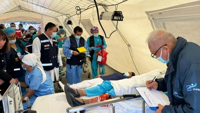 Pacientes y personal del Instituto Nacional de Enfermedades Neoplásicas (INEN) participaron en Simulacro Nacional Multipeligro
