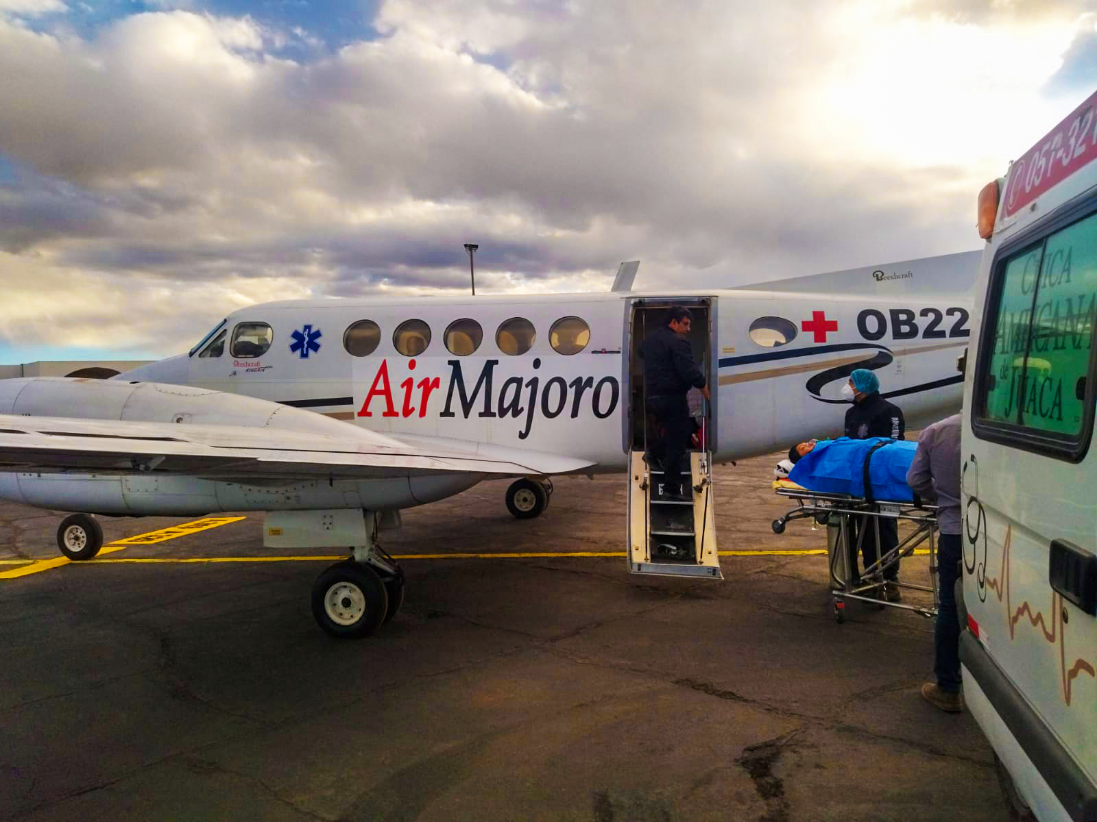 Traslado aéreo.