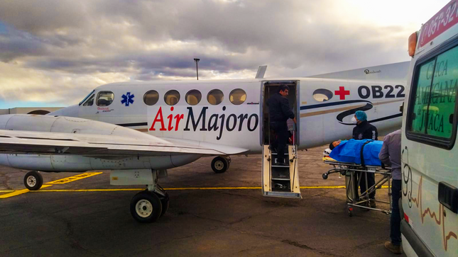Traslado aéreo.