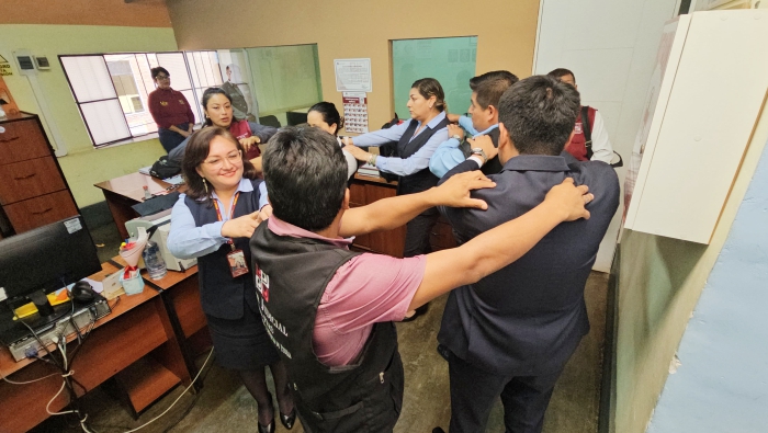Verifican funcionamiento del Juzgado de Paz Letrado de Canchaque