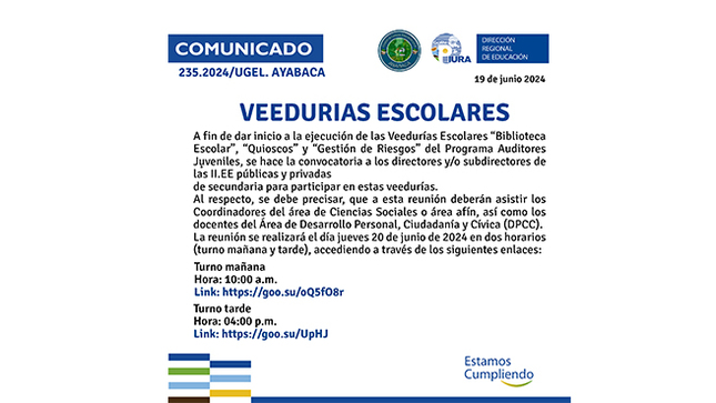 Veedurías Escolares