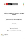 Vista preliminar de documento Plan Estrategico Institucional 2025-2030 - IIAP. Final[F][F][F]