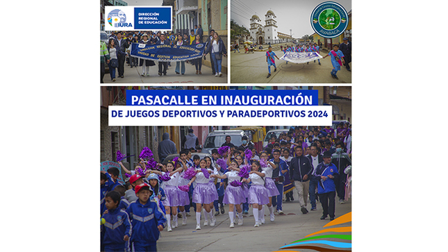 pasacalle inaugural de los Juegos Escolares 2024. 
