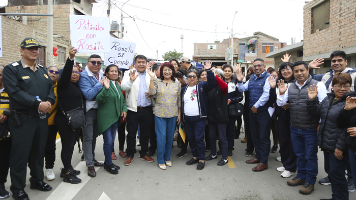 Mejoramos el tránsito con inauguración de pistas y veredas en 6 jirones, pasajes y calles en Pativilca