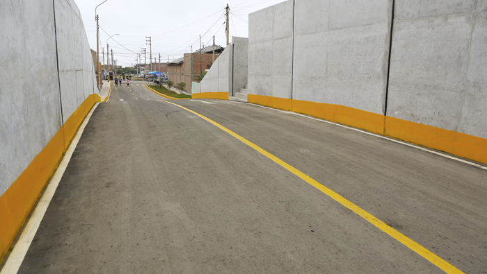 Mejoramos el tránsito con inauguración de pistas y veredas en 6 jirones, pasajes y calles en Pativilca