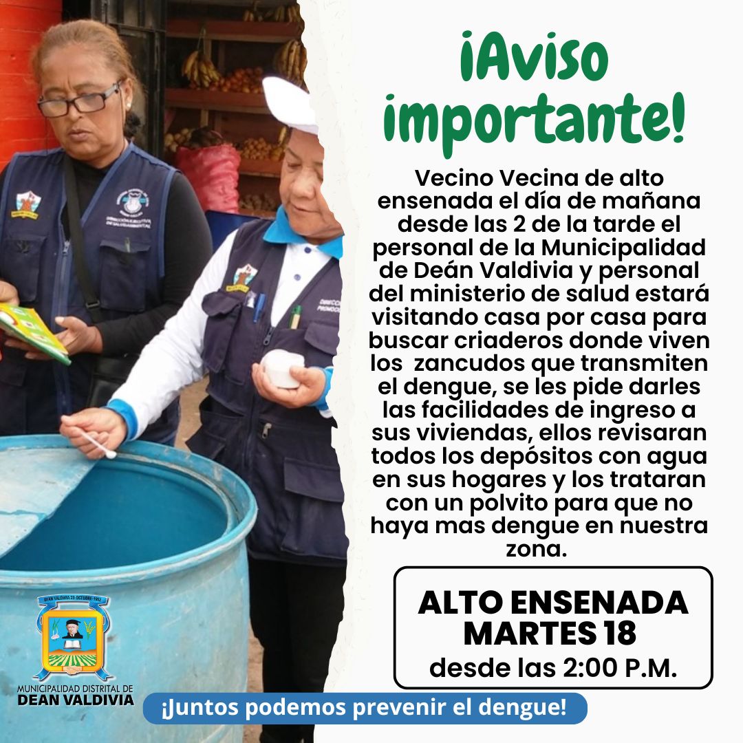 Juntos podemos prevenir el dengue 