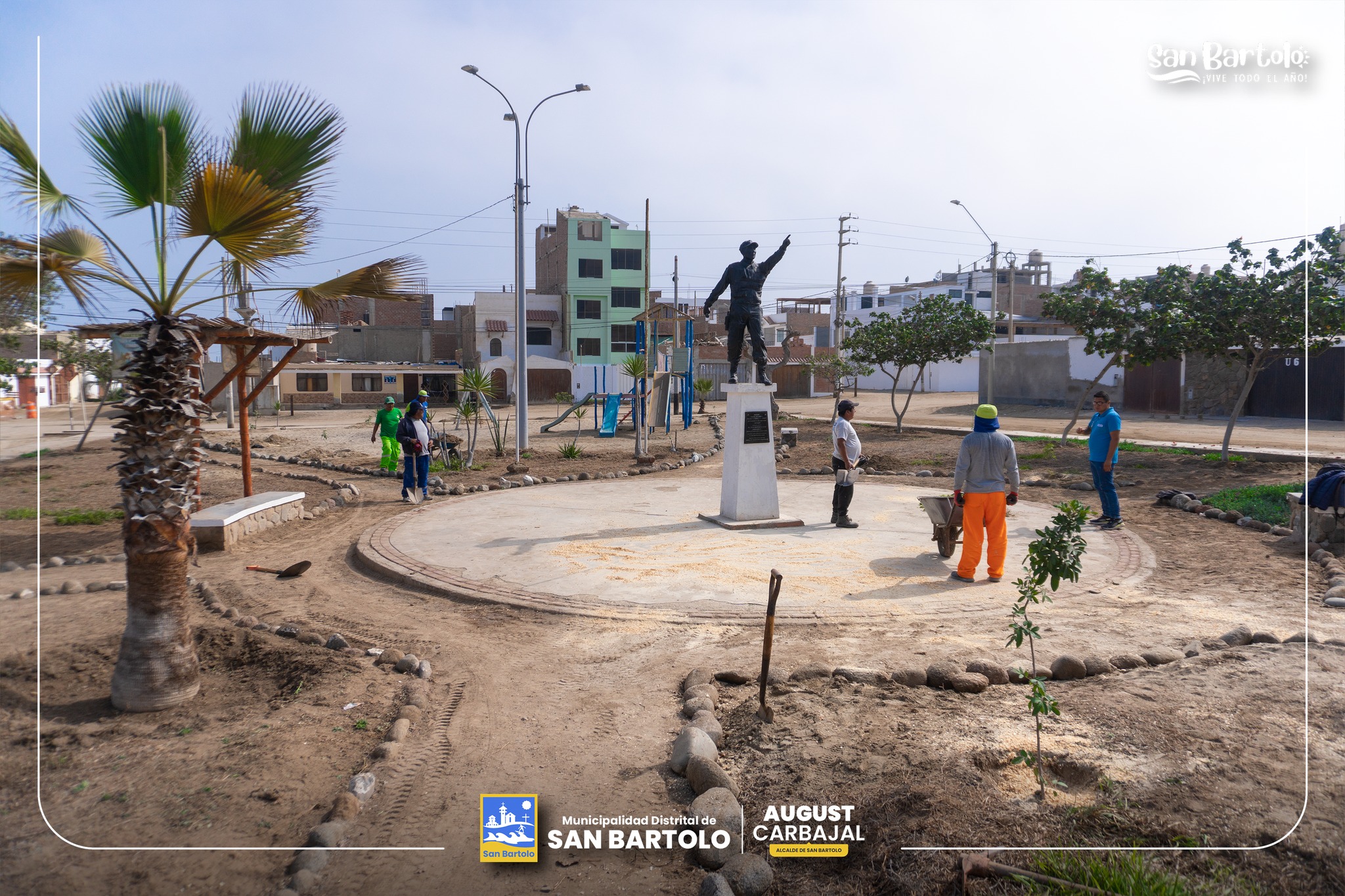 Recuperación de áreas verdes en San Bartolo