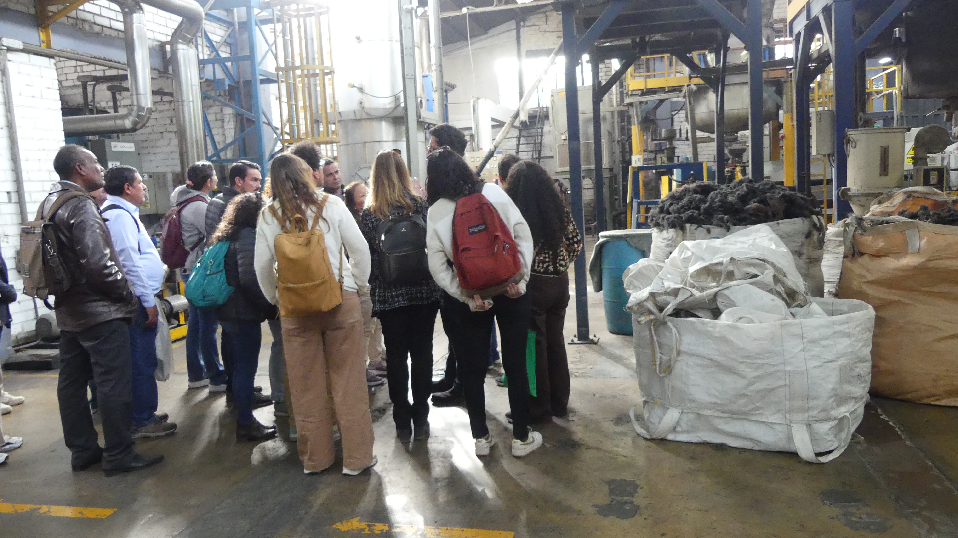 En la recicladora de plásticos