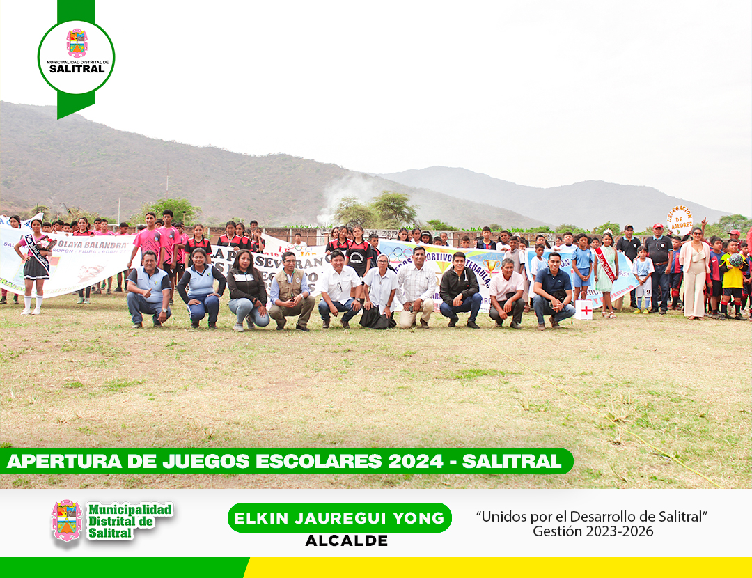 Apertura de juegos escolares 2024 - Salitral