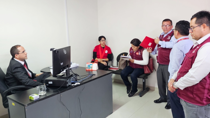 Presidenta de la Corte de Piura realizó visita administrativa a los órganos jurisdiccionales de Huancabamba