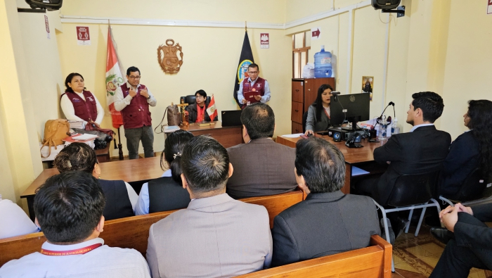 Presidenta de la Corte de Piura realizó visita administrativa a los órganos jurisdiccionales de Huancabamba