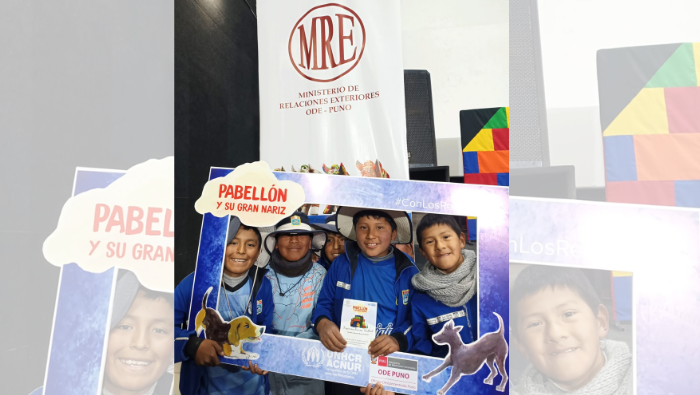 Cancillería Puno y ACNUR presentan representación teatral de “Pabellón y su gran nariz” en Desaguadero