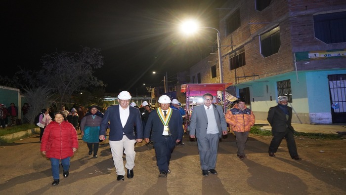 Electrocentro inaugura instalación de 650 luminarias led en Asentamiento Justicia, Paz y Vida