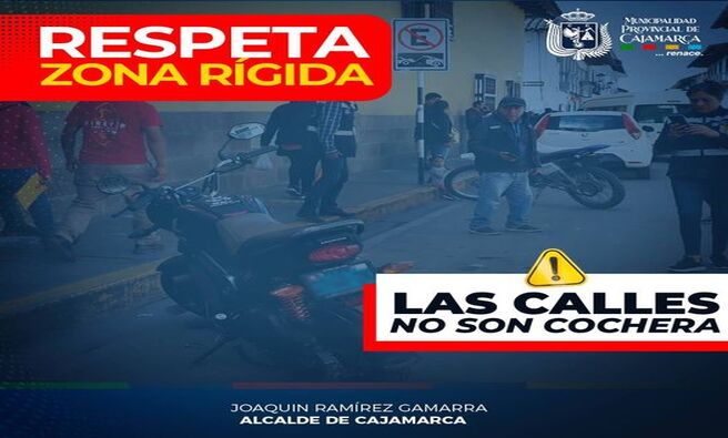 🚨Con el propósito de atender las denuncias interpuestas de los vecinos, así como imponer el principio de autoridad y hacer respetar las normas que rigen en nuestra municipalidad, la gerencia de Transporte y Seguridad Vial y la subgerencia de Comercialización y Licencias de la Municipalidad de Cajamarca continúan realizando operativos de fiscalización de zonas rígidas y de comercio en diferentes arterias de la ciudad