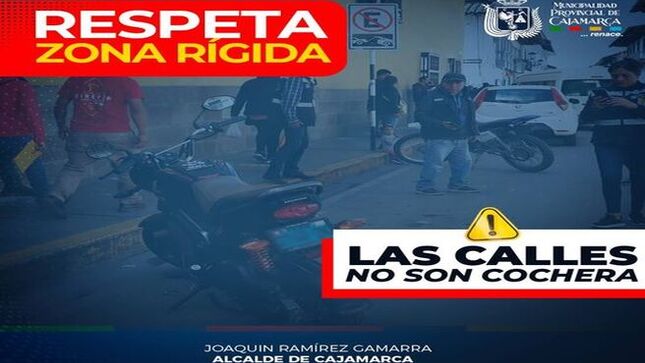 🚨Con el propósito de atender las denuncias interpuestas de los vecinos, así como imponer el principio de autoridad y hacer respetar las normas que rigen en nuestra municipalidad, la gerencia de Transporte y Seguridad Vial y la subgerencia de Comercialización y Licencias de la Municipalidad de Cajamarca continúan realizando operativos de fiscalización de zonas rígidas y de comercio en diferentes arterias de la ciudad