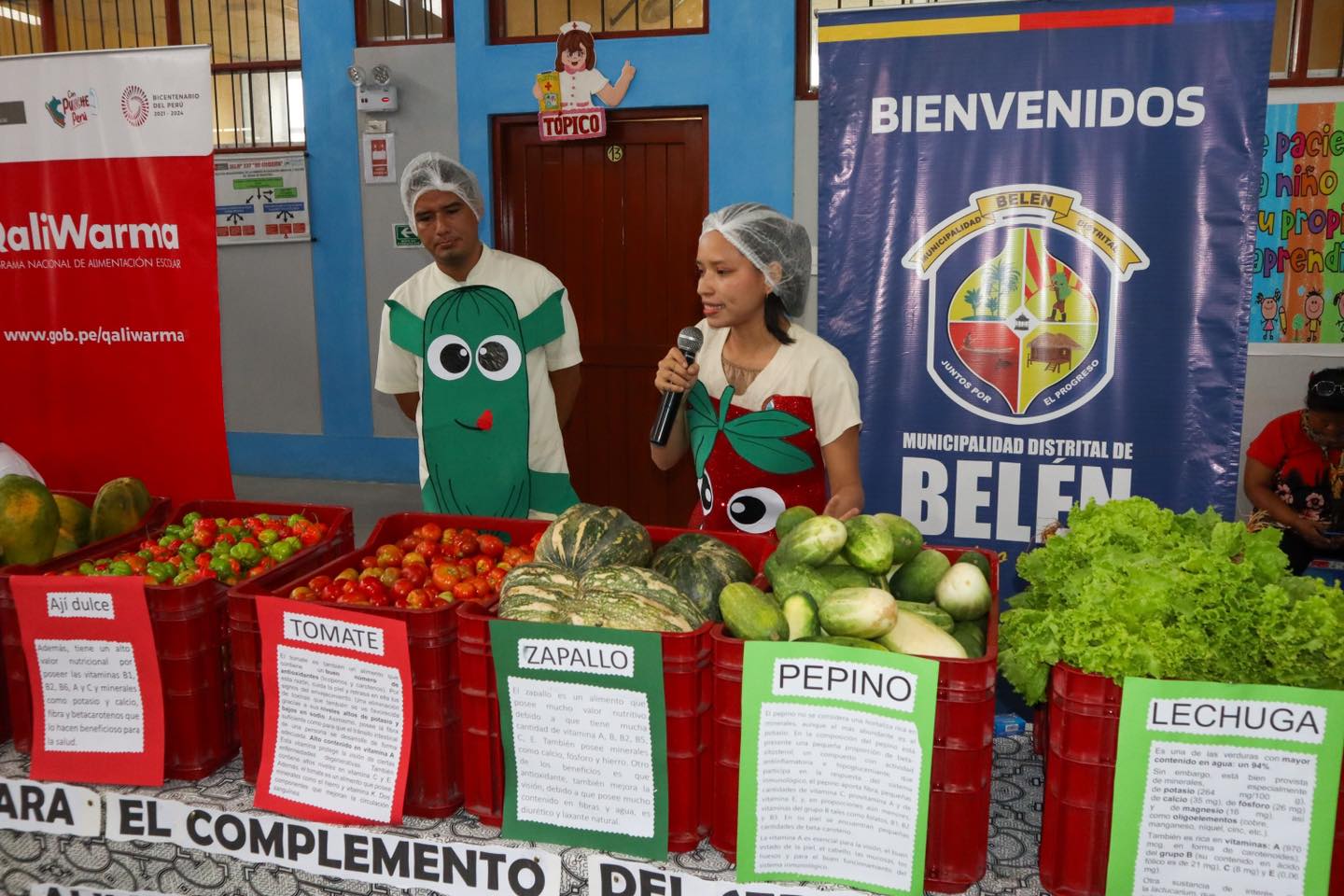 Entrega de alimentos frescos a 𝟴 instituciones educativas