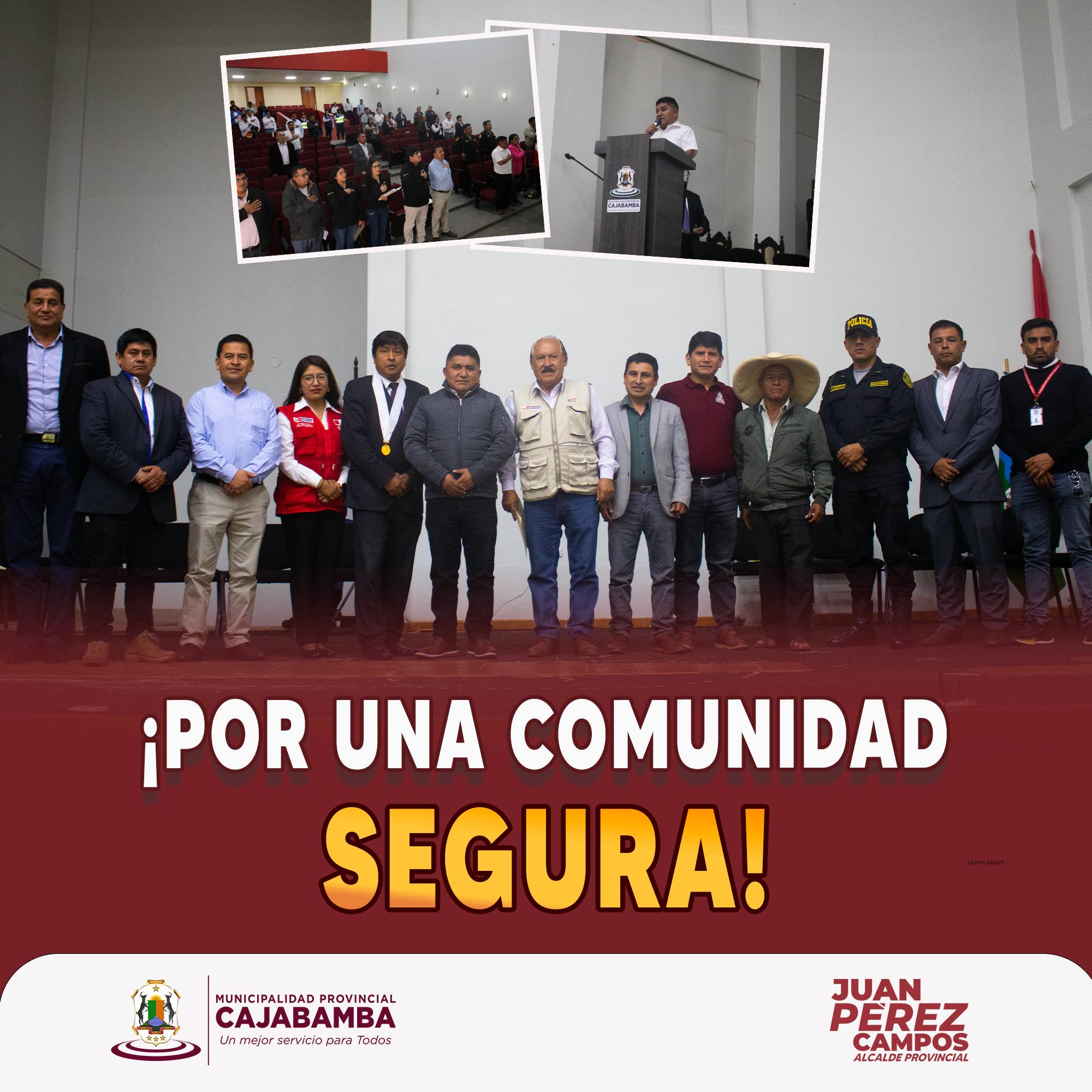 ¡Por una comunidad segura!