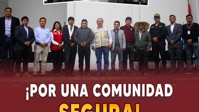 ¡Por una comunidad segura!