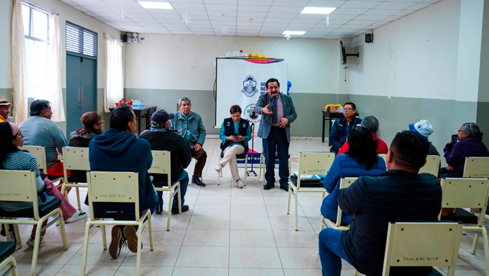 Participantes de la reunión de Comités Locales de Salud. 