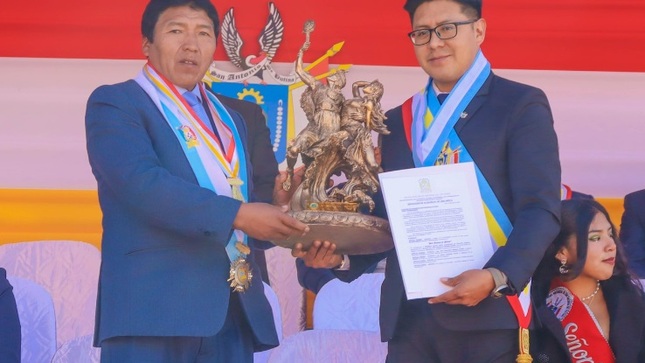 Concejo Municipal saluda a la provincia de San Antonio de Putina por conmemorarse sus XXXV aniversario de creación política