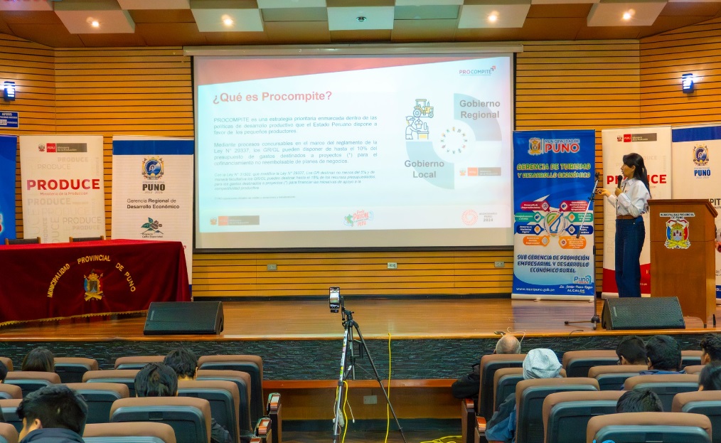 Capacitación en apoyo a la competitividad productiva - Procompite impulsa desarrollo empresarial en Puno
