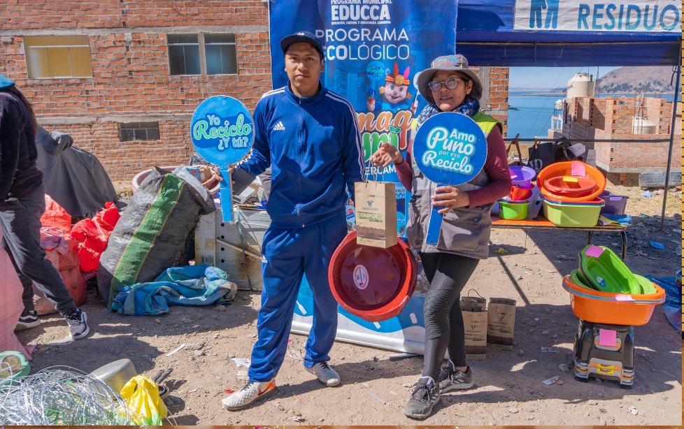 Más de 7 toneladas de residuos aprovechables fueron acopiadas en el programa de intercambio ecológico Sumaq Ayni