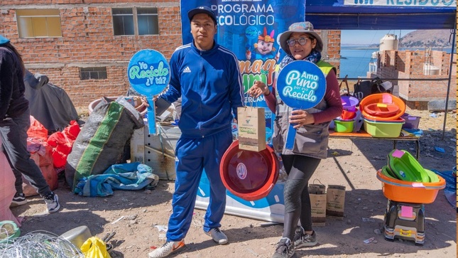 Más de 7 toneladas de residuos aprovechables fueron acopiadas en el programa de intercambio ecológico Sumaq Ayni