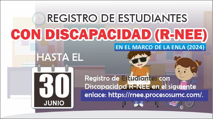 Solicitud de registro de estudiantes con necesidades educativas especiales en la plataforma R-NEE y formulario
