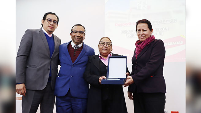 Corte del Callao realizó ceremonia de despedida y reconocimiento a servidora Flor Femia Mayuri