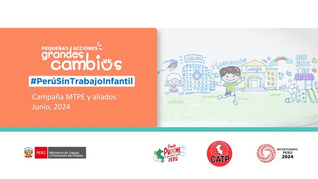 DRTPE PIURA | Campaña "Pequeñas acciones, grandes cambios" Construyamos juntos un #PerúSinTrabajo Infantil.