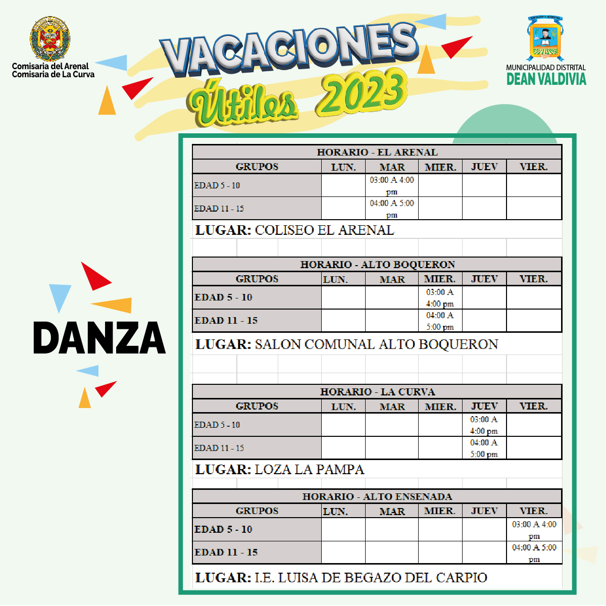  taller de danza