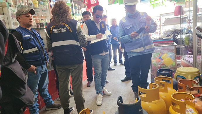 Ayacucho: Fiscalía dirige acciones preventivas en lugares de expendio de balones de gas en San Juan Bautista