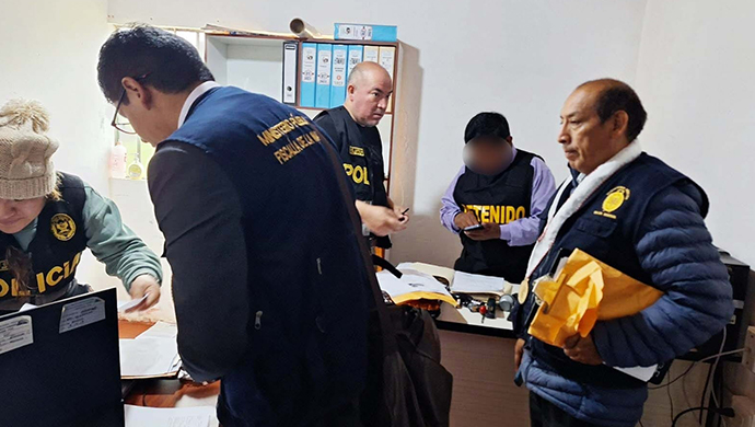 Fiscalía dirige desarticulación de banda integrada por trabajadores del Ministerio de Transportes y Comunicaciones de Cerro de Pasco