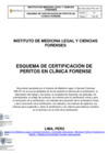 Vista preliminar de documento Esquema de certificación de peritos en clínica Forense