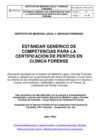 Vista preliminar de documento Estandar Genérico de competencias para la Certificación de Peritos en Clínica Forense