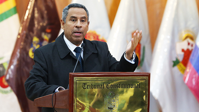 Tribunal Constitucional conmemoró 28 años de funcionamiento en una ceremonia protocolar con los trabajadores