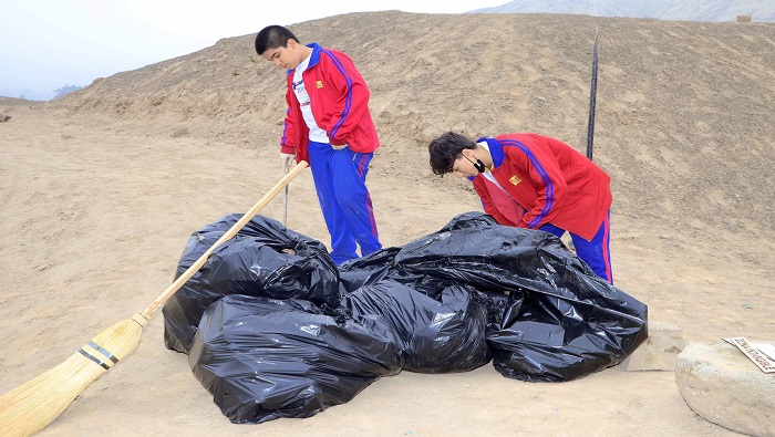 jornada de limpieza en sitio arqueológico de Pisquillo Chico - Aucallama