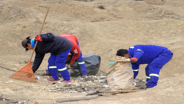 jornada de limpieza en sitio arqueológico de Pisquillo Chico - Aucallama