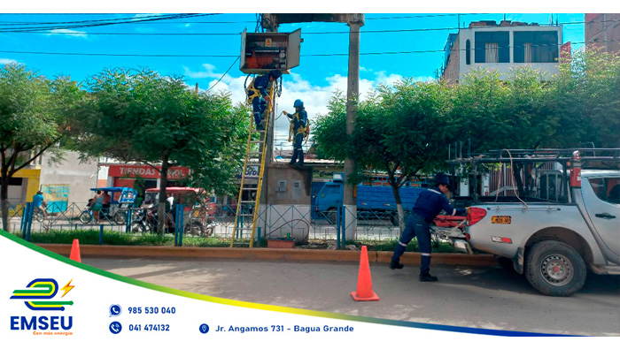 Remodelación de la subestación 14,mantenimiento del tablero de distribución de la subestación 79 y la poda de árboles en el alimentador N° 1.