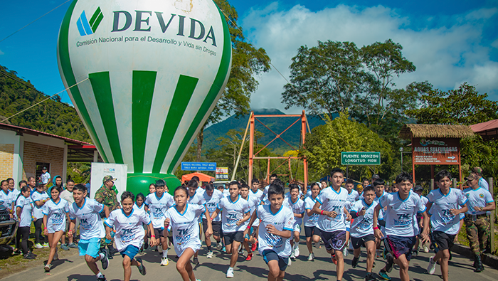 Huánuco: Niños, jóvenes y adultos se sumaron a la Carrera 7K “Yo Vivo sin Drogas” en Tingo María