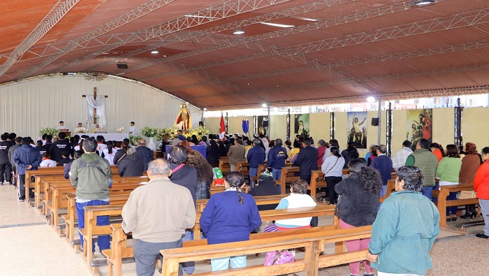 Misa central en honor al Santo Patr贸n San Juan Bautista de Huaral