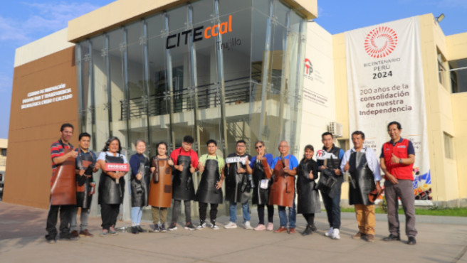 Foto de los trabajos realizando por personal del CITEccal Trujillo