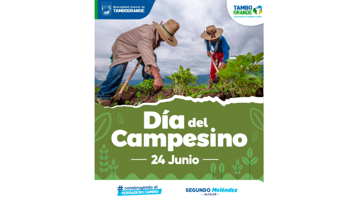 Feliz día del Campesino