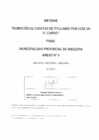 Vista preliminar de documento Rendicion de Cuentas de Titulares por cese en el cargo - Municipalidad Provincial de Arequipa