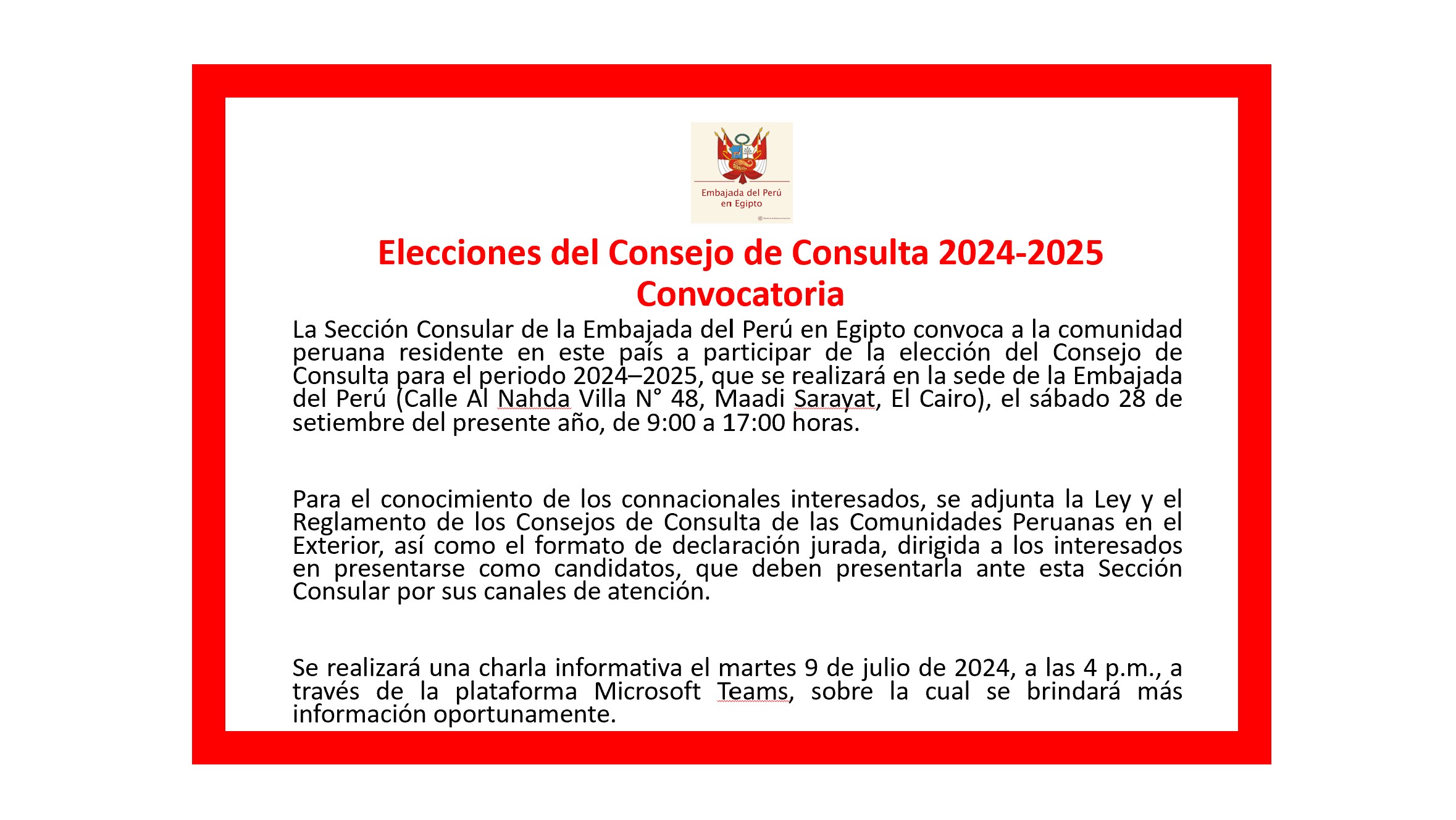 ELECCIONES CONSEJO CONSULTA 2024-2025